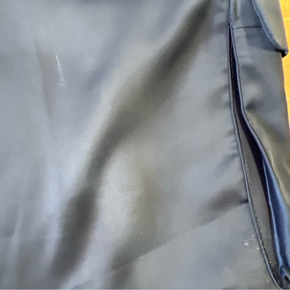 superdown Rachel Satin Cargo Pants Navy Womens Small Joggers Belted Revolve - Picture 7 of 12